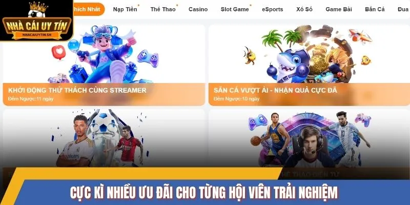 Cực kì nhiều ưu đãi cho từng hội viên trải nghiệm