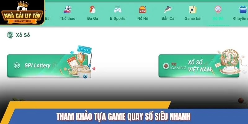 Tham khảo tựa game quay số siêu nhanh
